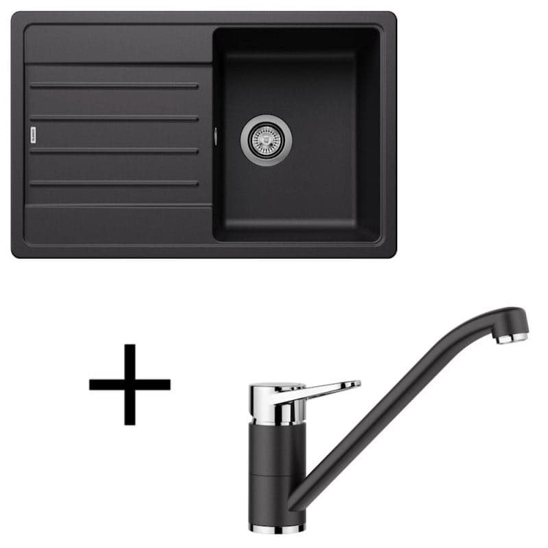 Blanco set Legra 45 S + Wega II silgranit/chróm sivý vulkán 1