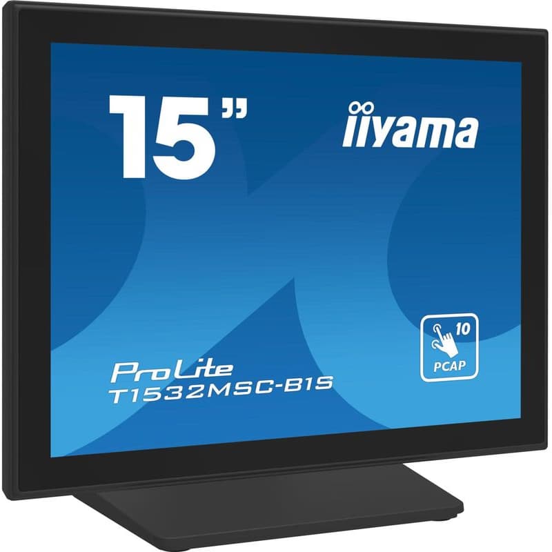15" iiyama T1532MSC-B1S: PCAP, 10P, FHD, HDMI, DP 2