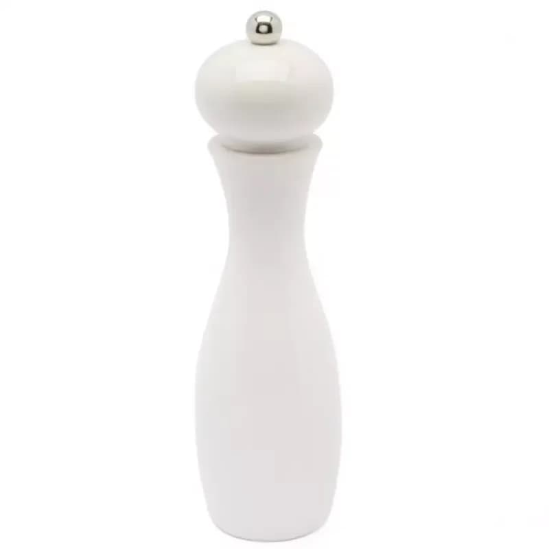 Ručný mlynček na korenie biely 18cm PVC box