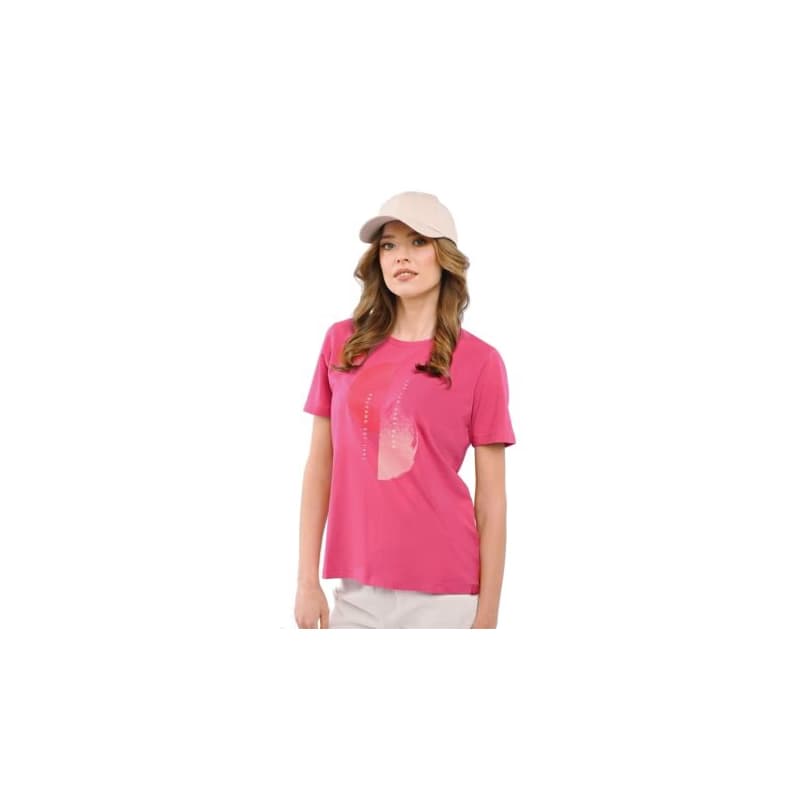 Dámske tričko s krátkym rukávom VOLCANO T-LASH-401-PINK 1