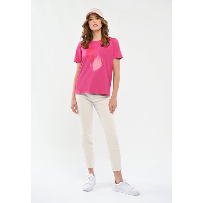 Dámske tričko s krátkym rukávom VOLCANO T-LASH-401-PINK 4
