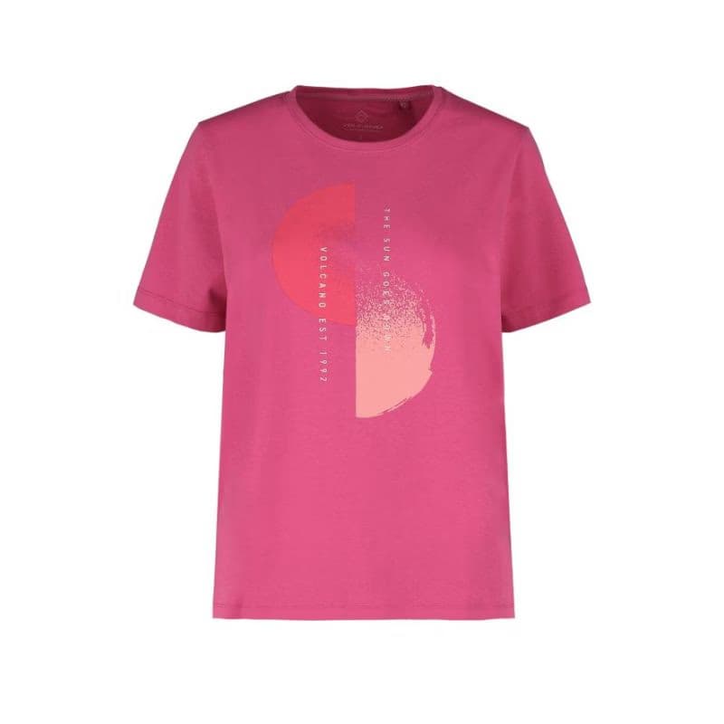 Dámske tričko s krátkym rukávom VOLCANO T-LASH-401-PINK 6