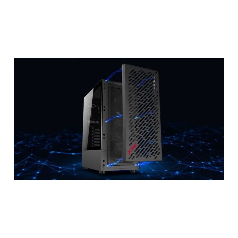 ADATA XPG case VALOR AIR Mid-Tower, bez zdroja, 4x 120mm Fan, Čierna 3