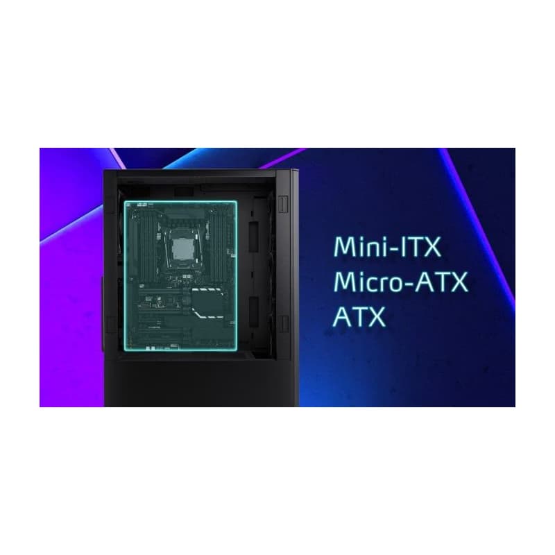 ADATA XPG case VALOR AIR Mid-Tower, bez zdroja, 4x 120mm Fan, Čierna 4