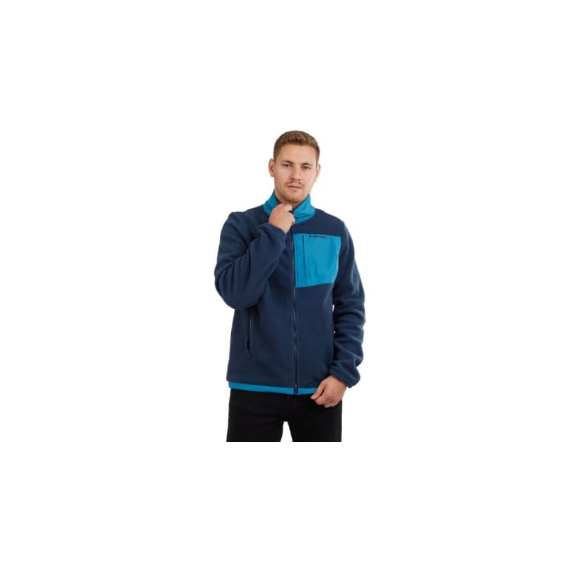Pánska turistická mikina so zipsom FUNDANGO Haven Hybrid Jacket-486-patriot blue