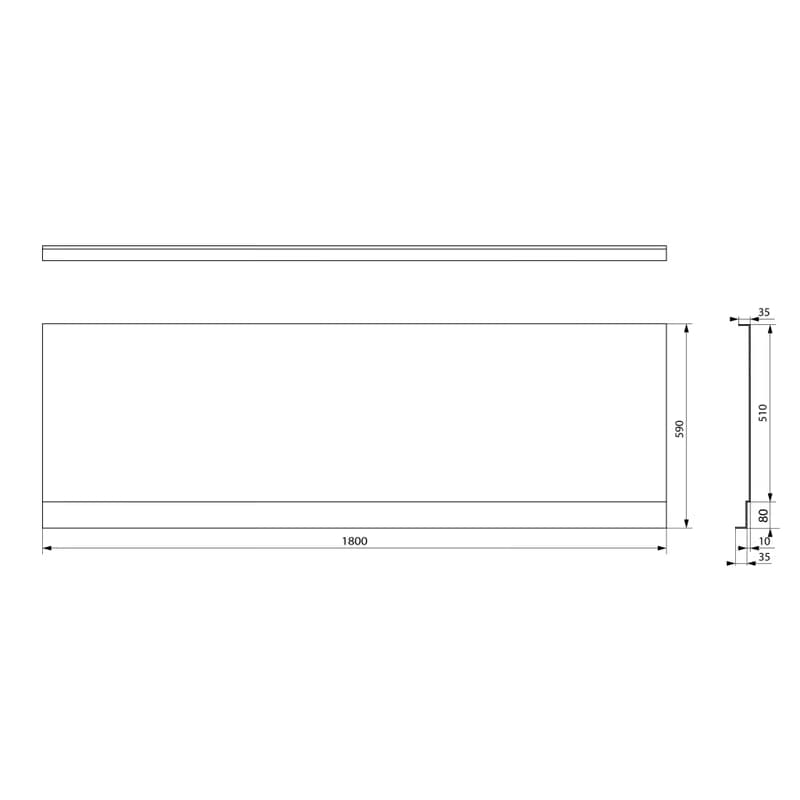 POLYSAN - PLAIN NIKA panel 180x59cm 72543 3