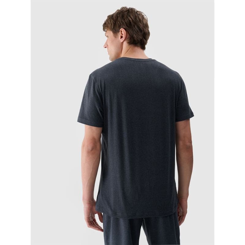 Pánske tréningové tričko s krátkym rukávom 4F TSHIRT FNK M1344-22M-ANTHRACITE MELANGE 3