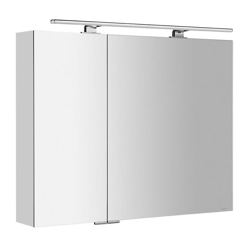 SAPHO - MIRRÓ galérka s LED osvetlením, 90x70x16cm, biela MC090-0030