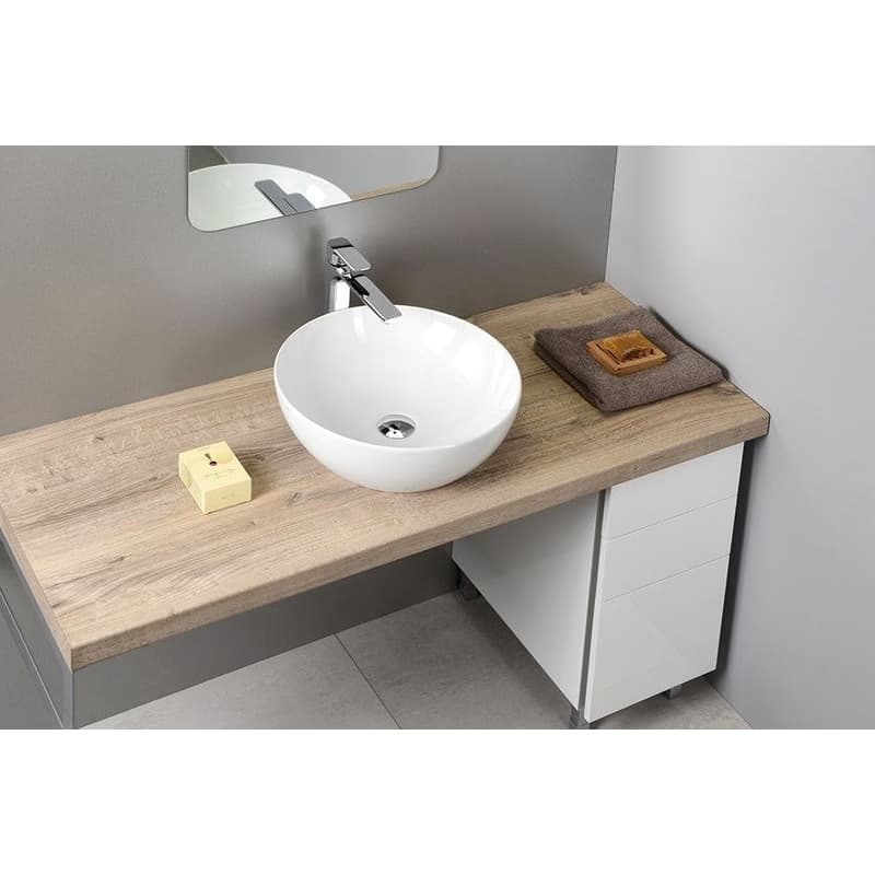 GSI - PURA keramické umývadlo na dosku, průměr 42cm, biela lesk ExtraGlaze 885111 3