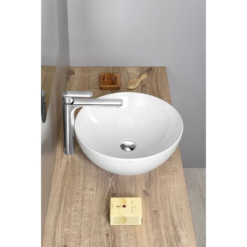 GSI - PURA keramické umývadlo na dosku, průměr 42cm, biela lesk ExtraGlaze 885111 4