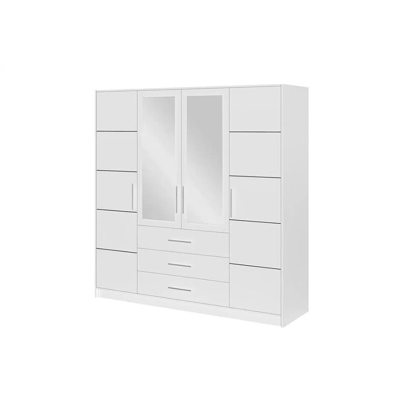 ArtStol Šatníková skriňa BALI D4 | biela 196 cm 1