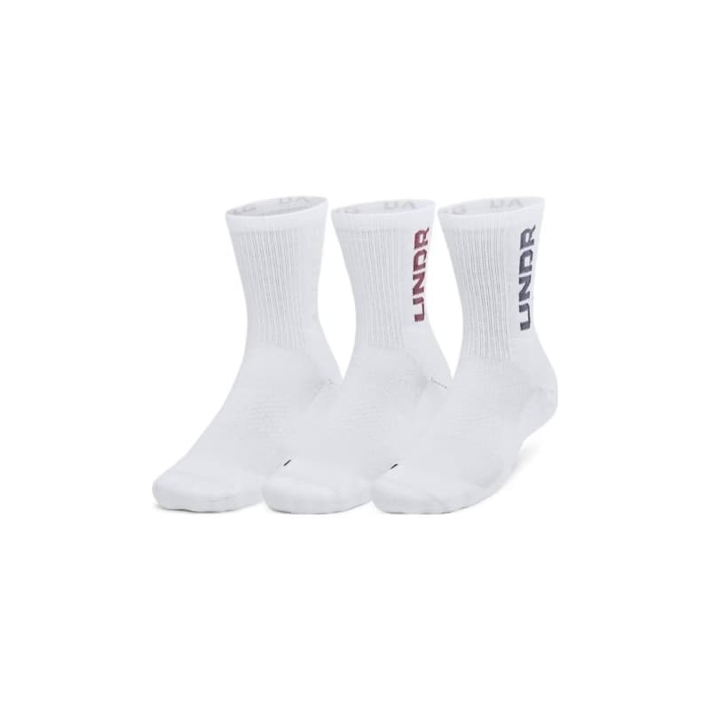 Ponožky UNDER ARMOUR 3 PACK-UA 3-Maker Mid-Crew-WHT
