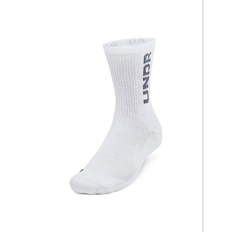 Ponožky UNDER ARMOUR 3 PACK-UA 3-Maker Mid-Crew-WHT 2
