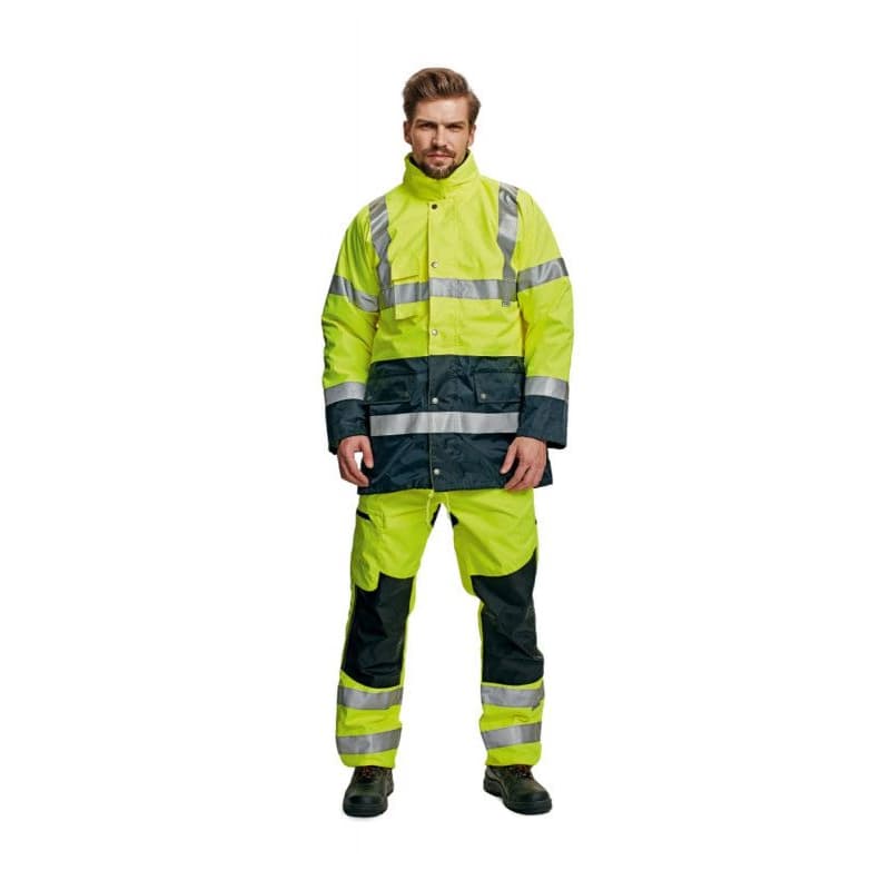 BI ROAD bunda HV oranžová/navy L 1