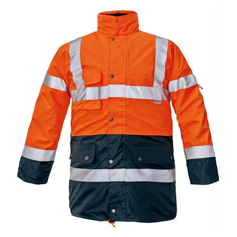 BI ROAD bunda HV oranžová/navy L 2