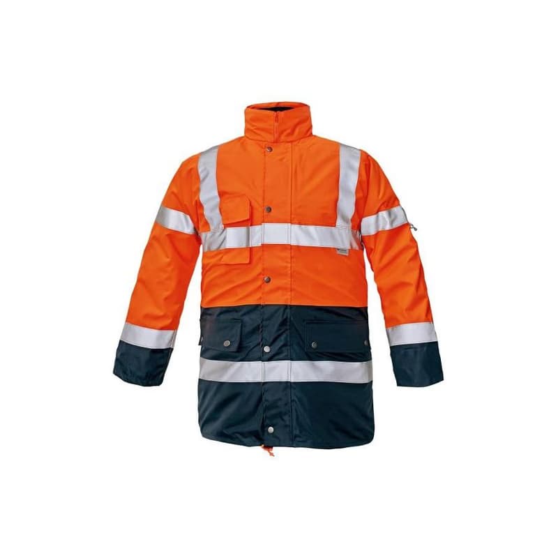 BI ROAD bunda HV oranžová/navy L 5