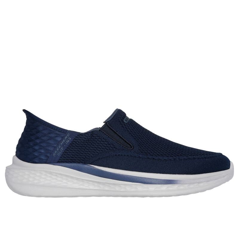 Pánska rekreačná obuv SKECHERS Slade Deacon Slip-Ins M navy white 2