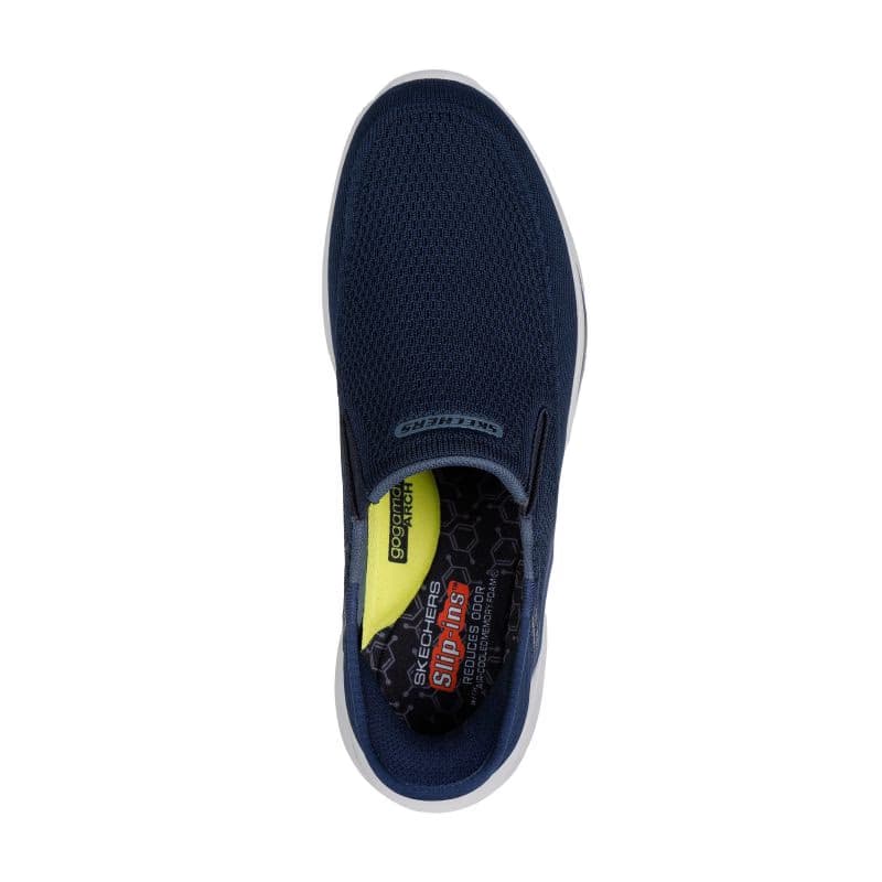 Pánska rekreačná obuv SKECHERS Slade Deacon Slip-Ins M navy white 4
