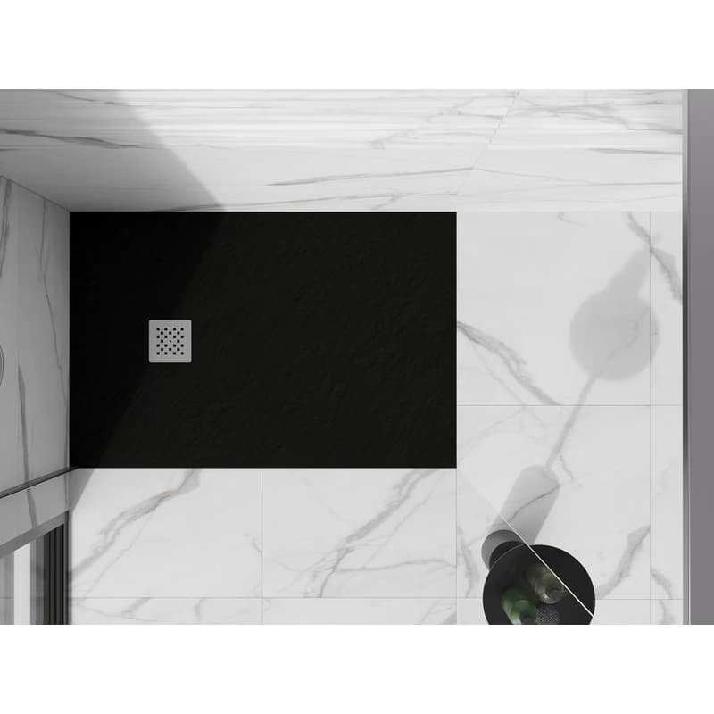 MEXEN - Stone+ sprchová vanička obdĺžniková 110x70, čierna 44707011 4