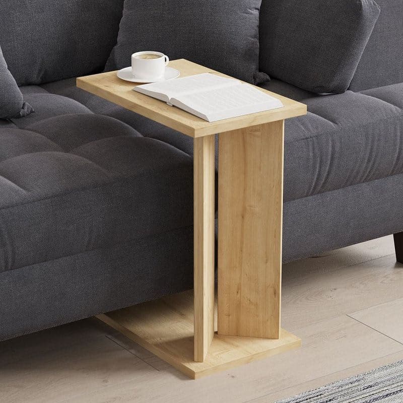 Príručný stolík / Odkladací stolík Lun - Sapphire Oak 1