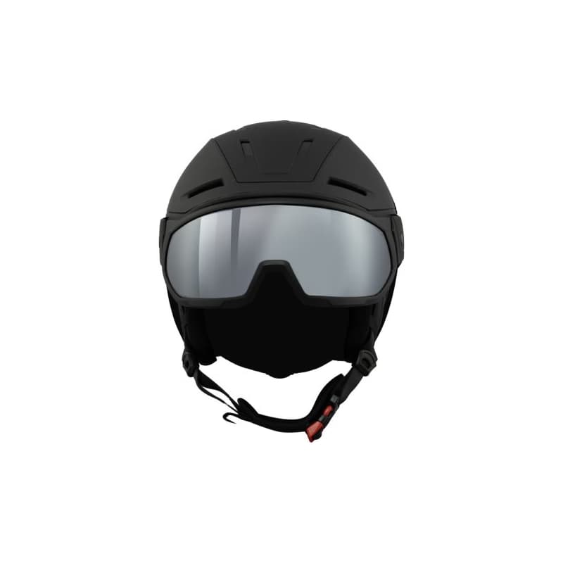 Lyžiarska prilba so štítom BLIZZARD Edge Visor ski helmet, black matt, orange lens, silver mirror S2 1
