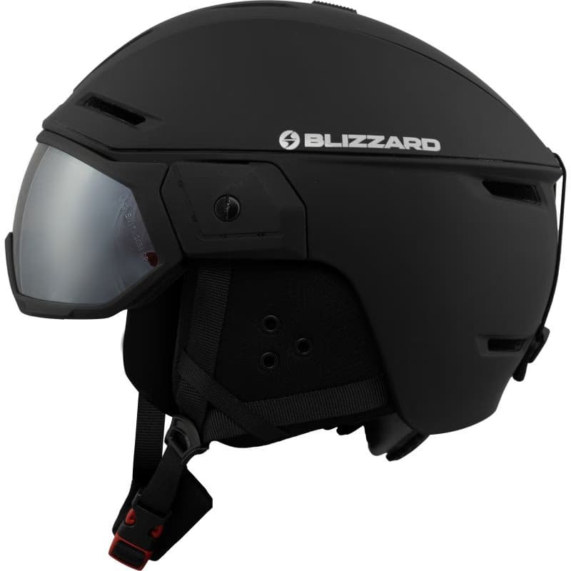 Lyžiarska prilba so štítom BLIZZARD Edge Visor ski helmet, black matt, orange lens, silver mirror S2 2