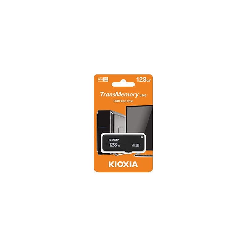 Kioxia USB flash disk, USB 3.0, 128GB, Yamabiko U365, Yamabiko U365, čierny, LU365K128GG4 3