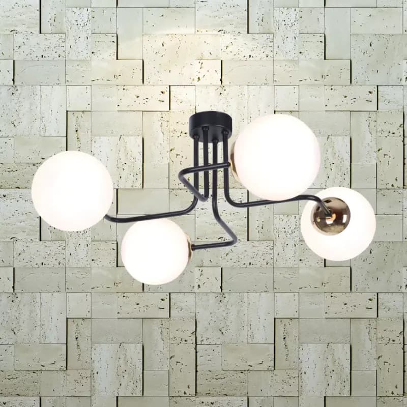 Luster Kari Čierna/Zlatý K-4705 LW4 1