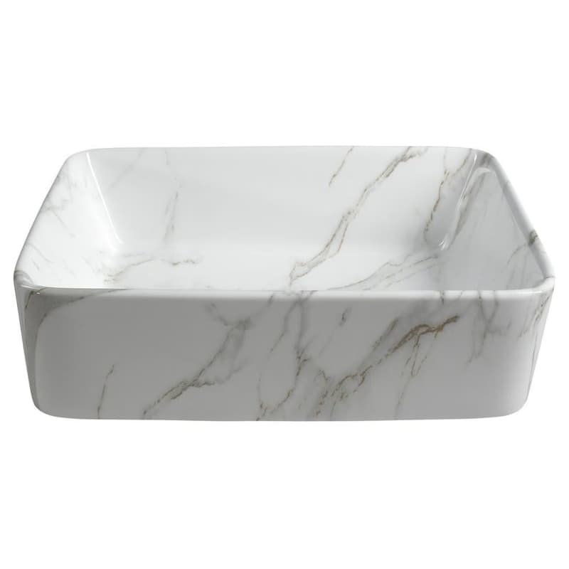 SAPHO - DALMA keramické umývadlo na dosku, 48x38cm, carrara 517 2