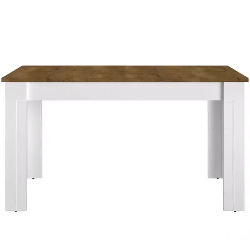 Rozkladací stôl Lille 15 140/180x82cm Biely Mat/Dub Lefkas