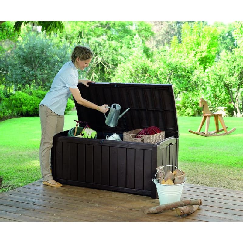 KETER Záhradný GUTTERWOOD box 390L | hnedá 3