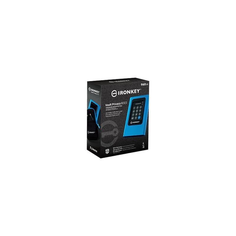 Kingston SSD externý 1TB (960GB) IronKey Vault Privacy 80, XTS-AES, 256-bit Šifrovanie 3