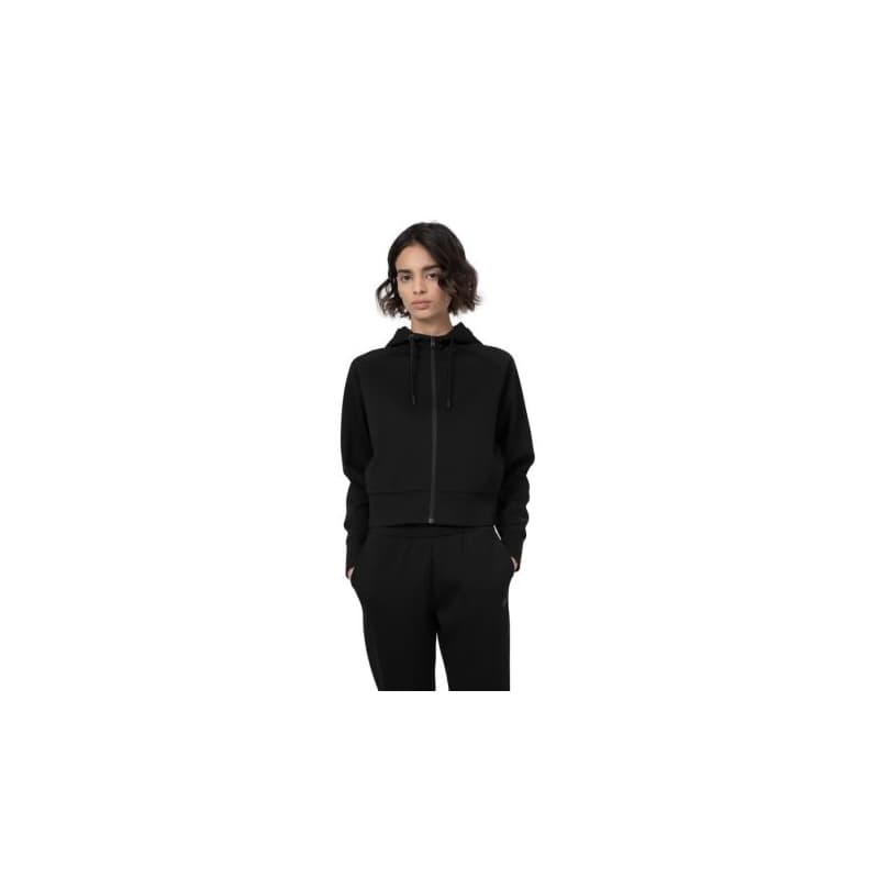 Dámska mikina so zipsom 4F SWEATSHIRT F536-20S-DEEP BLACK 1