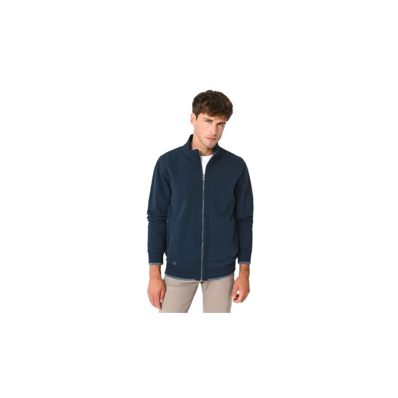 Pánska mikina so zipsom VOLCANO B-LED-600-NAVY