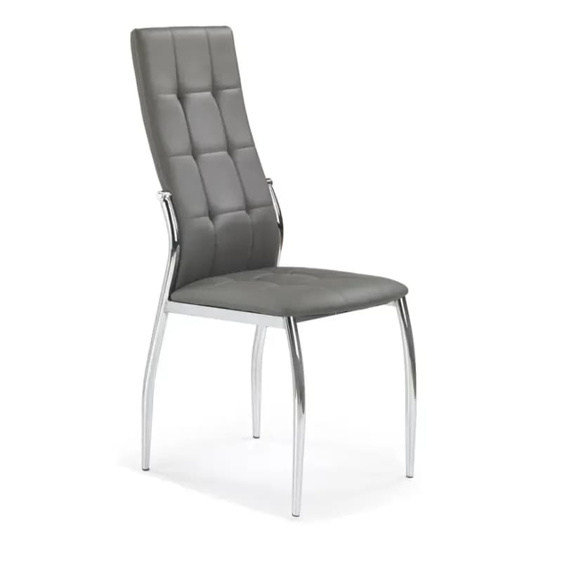 Stolička K209 kov/ekokoža popol 43x54x101