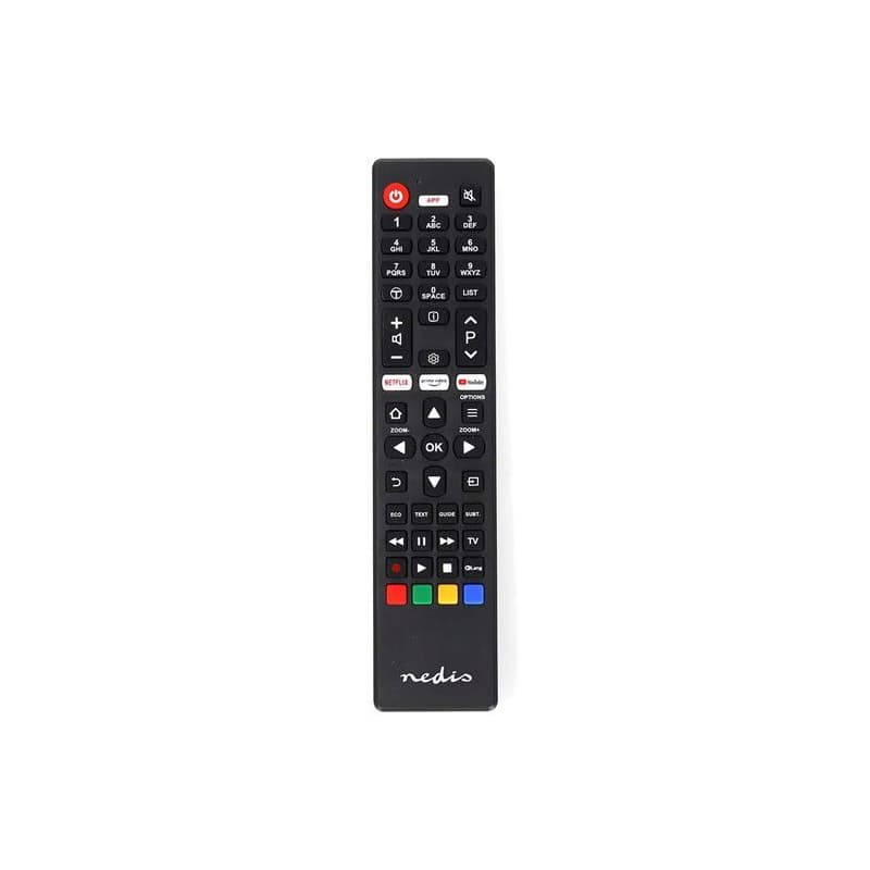 Nedis TVRC45TCBK - Náhradný Diaľkový Ovládač | TCL/Thomson TV | Predprogramovaný | Čierna