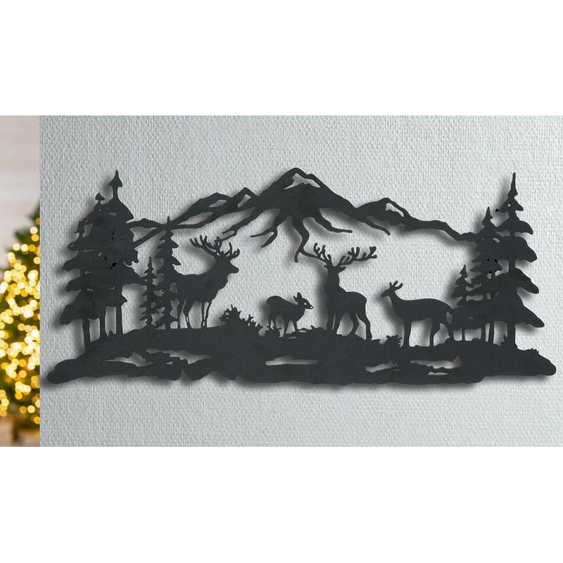 Kovový nástenný reliéf „Heimatliebe“, 25 cm 1