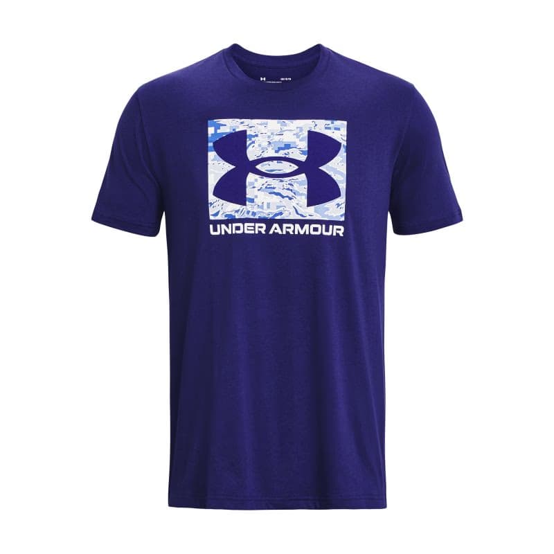 Pánske tričko s krátkym rukávom UNDER ARMOUR UA ABC CAMO BOXED LOGO SS-BLU 4