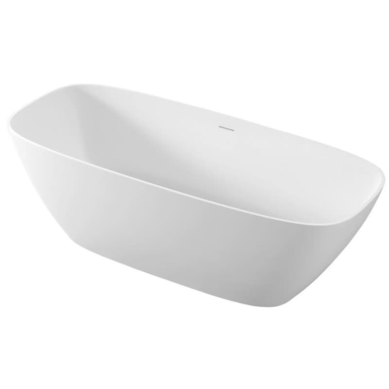 POLYSAN - MEDINA voľne stojaca vaňa 165x70x52cm, solid surface, biela mat 92430