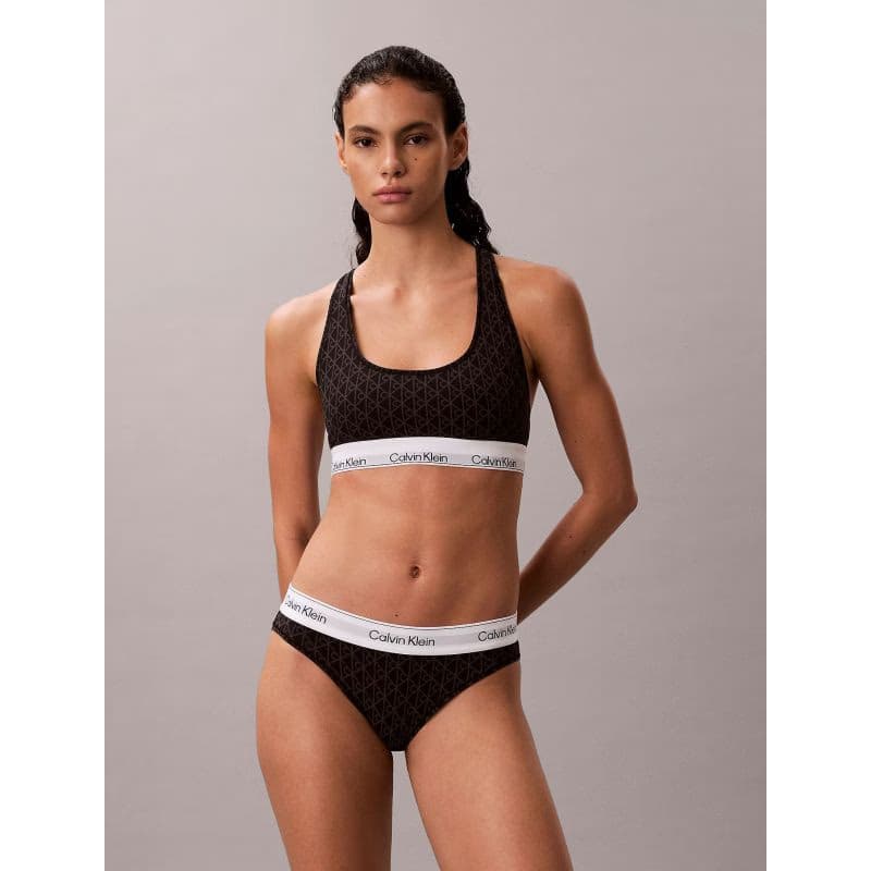 Dámske nohavičky CALVIN KLEIN Bikini Briefs Icon Cotton Modal seamless emblem black ashford gray 2