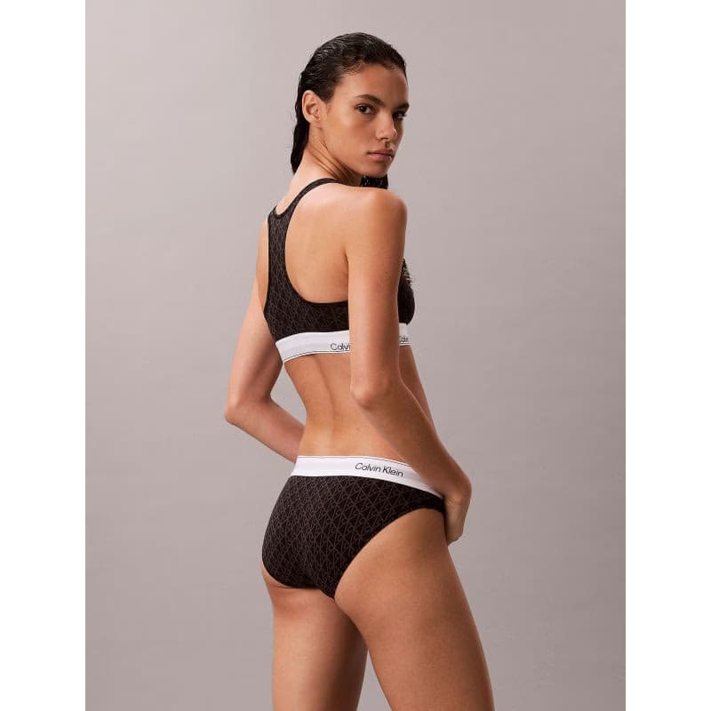 Dámske nohavičky CALVIN KLEIN Bikini Briefs Icon Cotton Modal seamless emblem black ashford gray 4