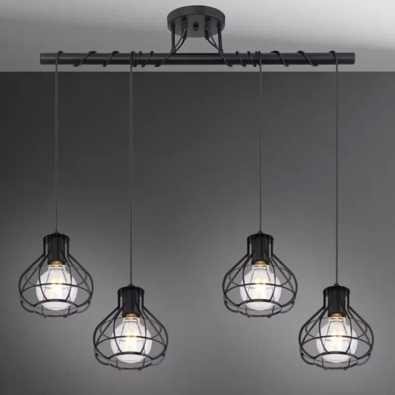 Luster 15388-4D Čierna LW4 1
