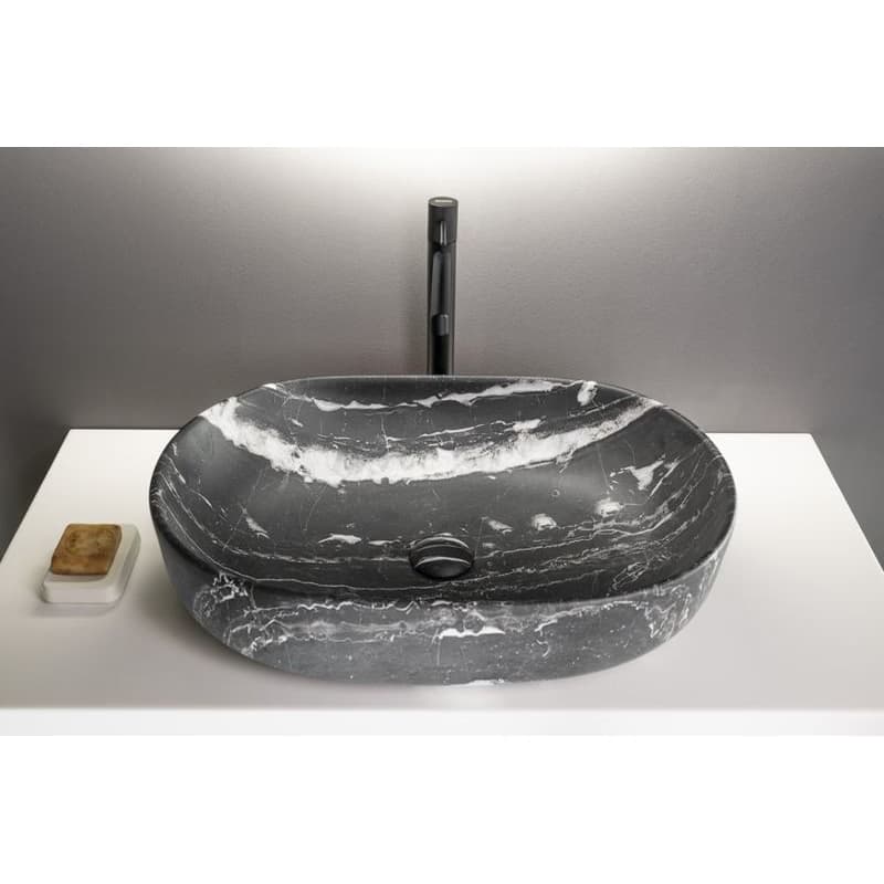 SAPHO - CALEO keramické umývadlo na dosku, 60x42cm, carnico marmor CA590CM 4