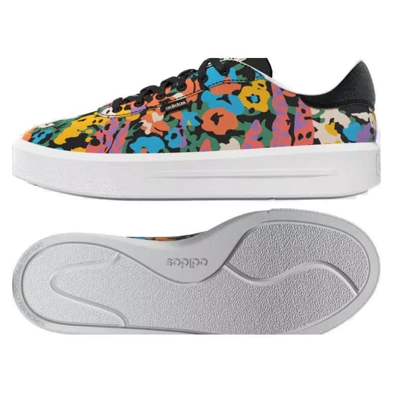 Dámska rekreačná obuv ADIDAS Court Platform CLN core black cloud white 6