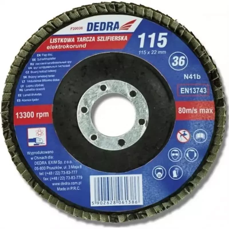 Brúsny lamelový tanier 120, 125x22 mm