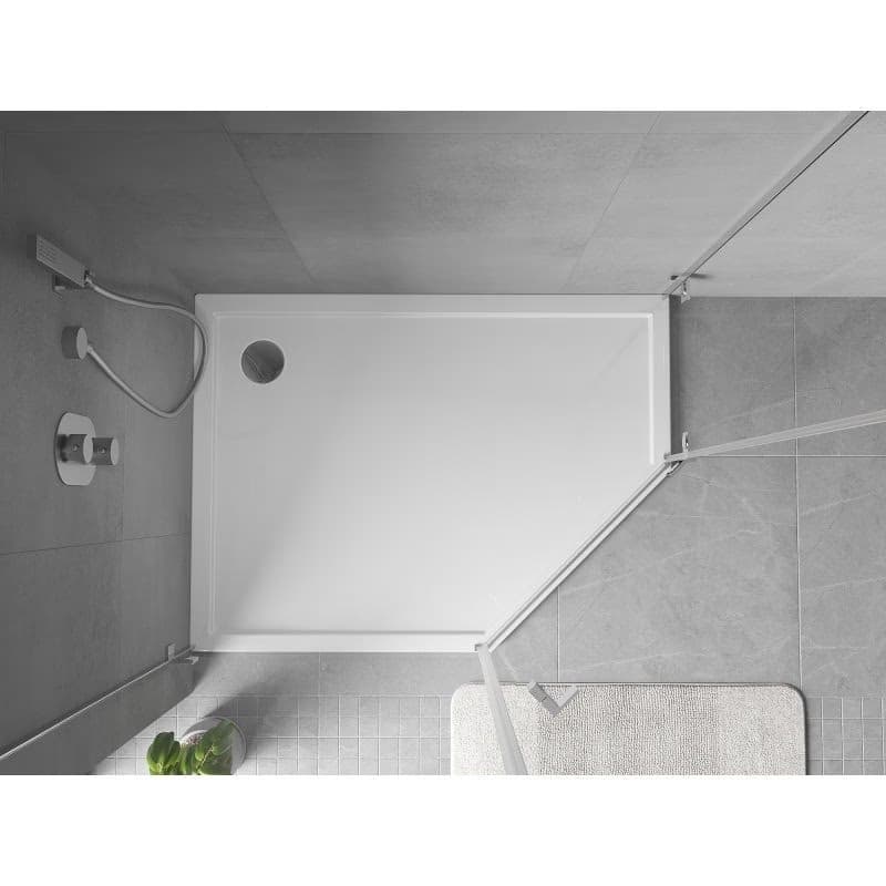 MEXEN - Flow päťboká sprchová vanička slim ľavá 100 x 80, biela lesk 46P108010L 6