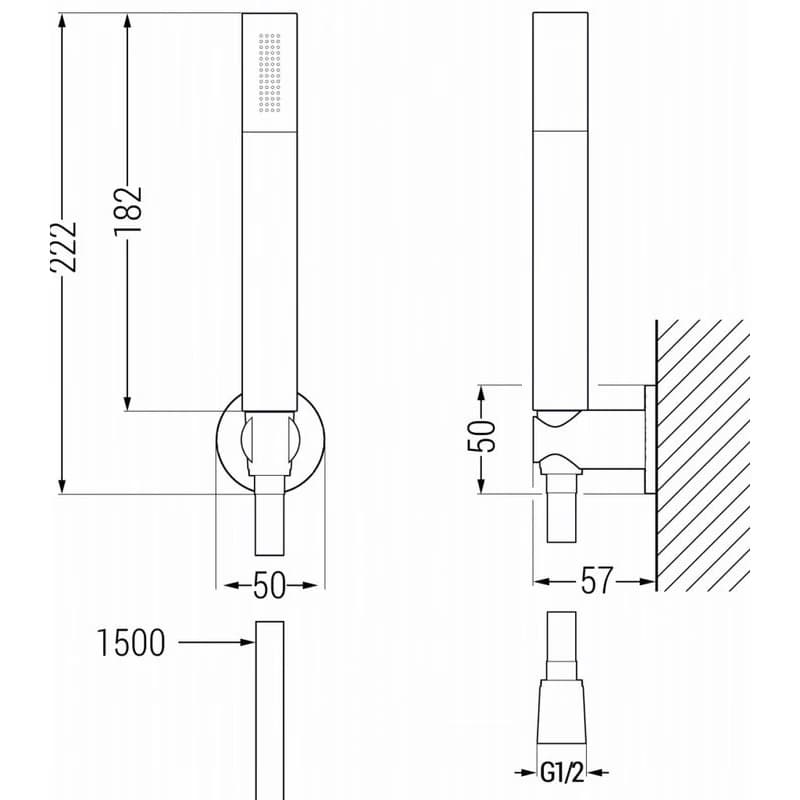 MEXEN/S - Zero SET umývadlová + vaňová batéria s príslušenstvom R70, chróm 71103R70-00 4