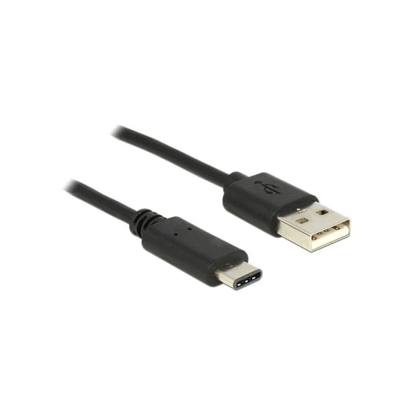 Delock Cable USB 2.0 Type-A male > USB Type-C™ 2.0 male 2.0 m black