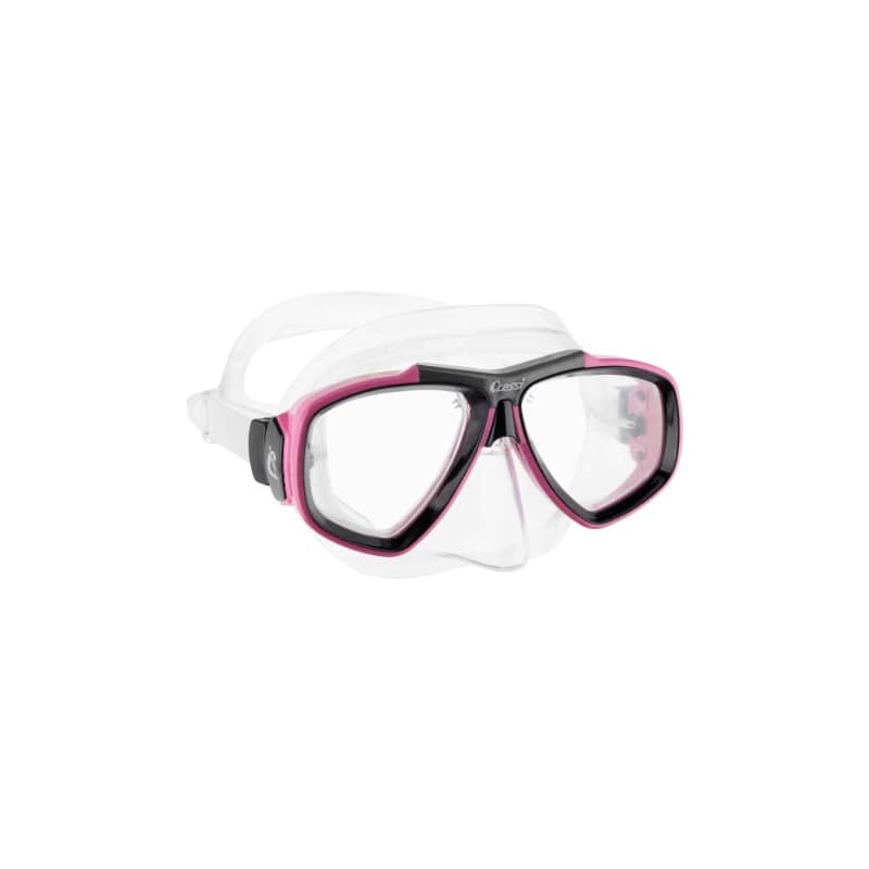 Potápačská maska CRESSI FOCUS MASK SIL CLEAR FRAME PINK 1