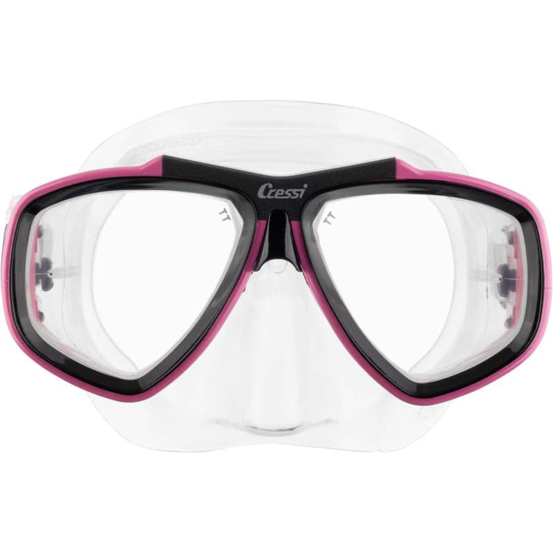 Potápačská maska CRESSI FOCUS MASK SIL CLEAR FRAME PINK 2